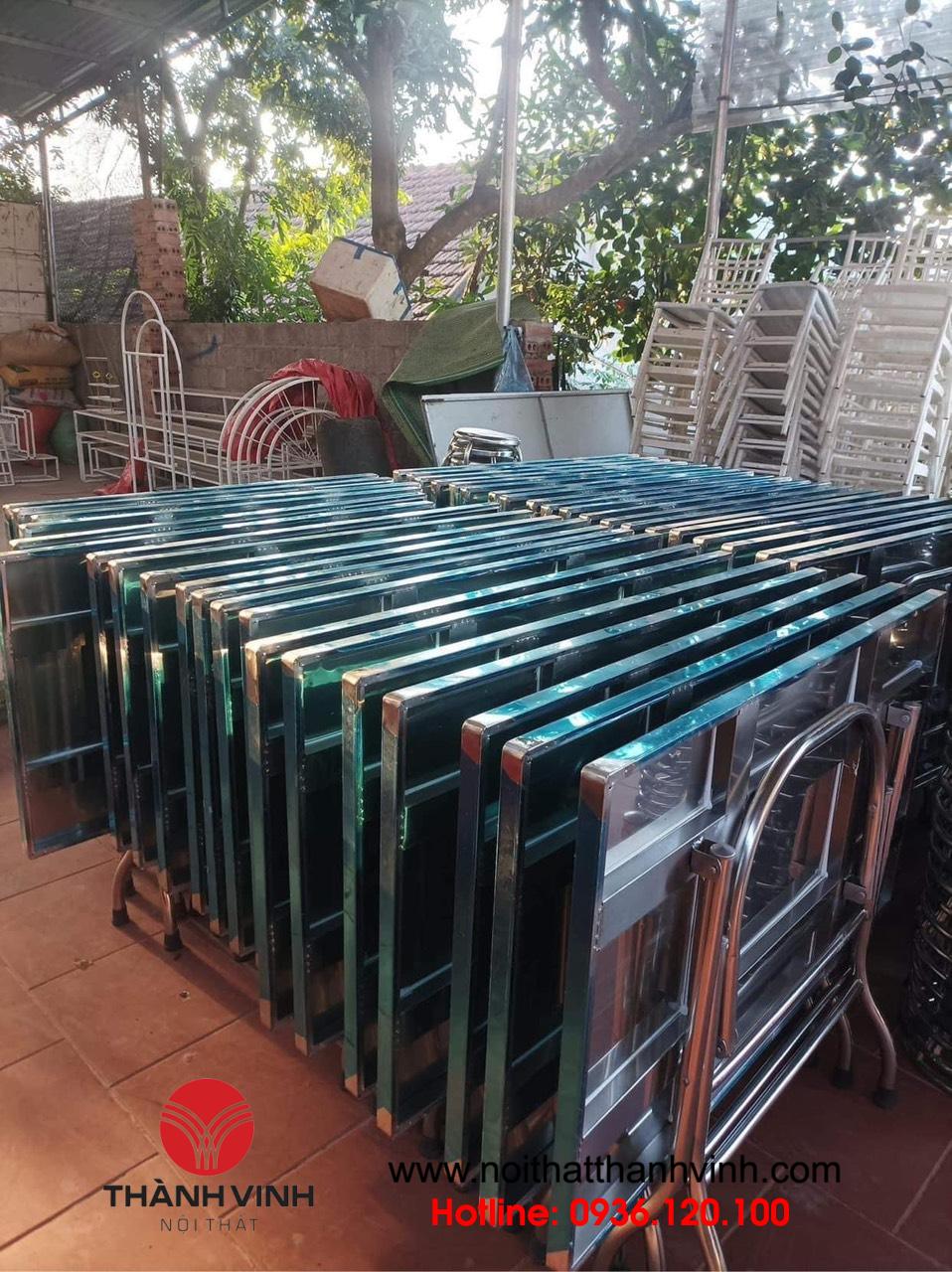 Bàn inox 80x130cm được phân phối tại Bắc Ninh